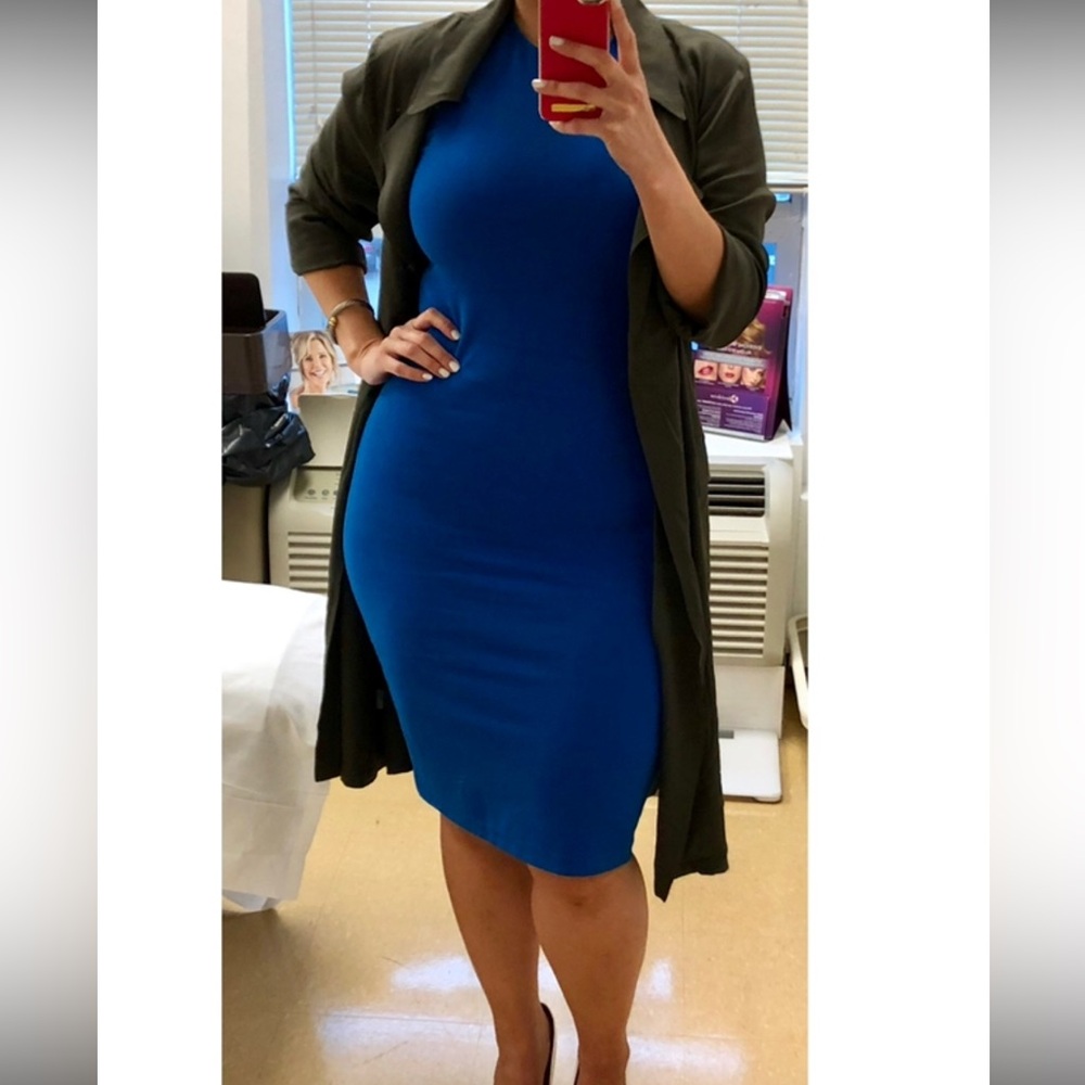 Vince - blue sheath dress